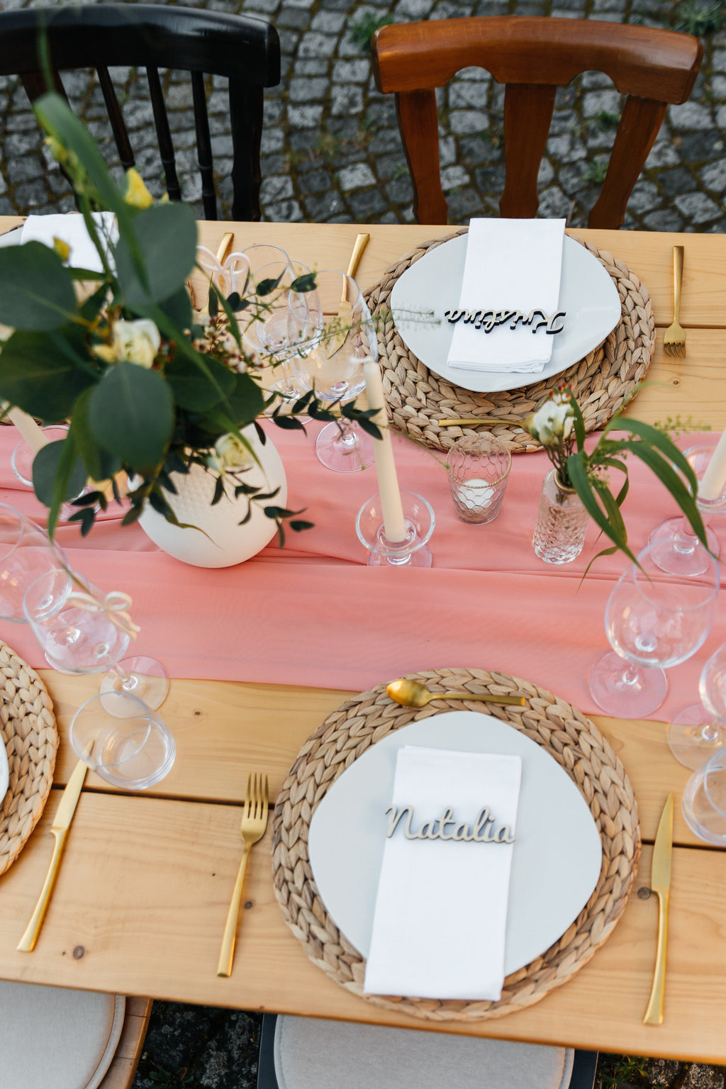 Hochzeit Tischkarten/Platznamen/Namensschilder personalisiert aus Holz